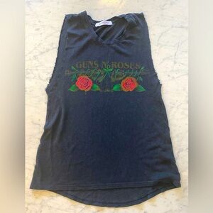 Free People Daydreamer LA Guns N Roses Graphic Muscle Tee